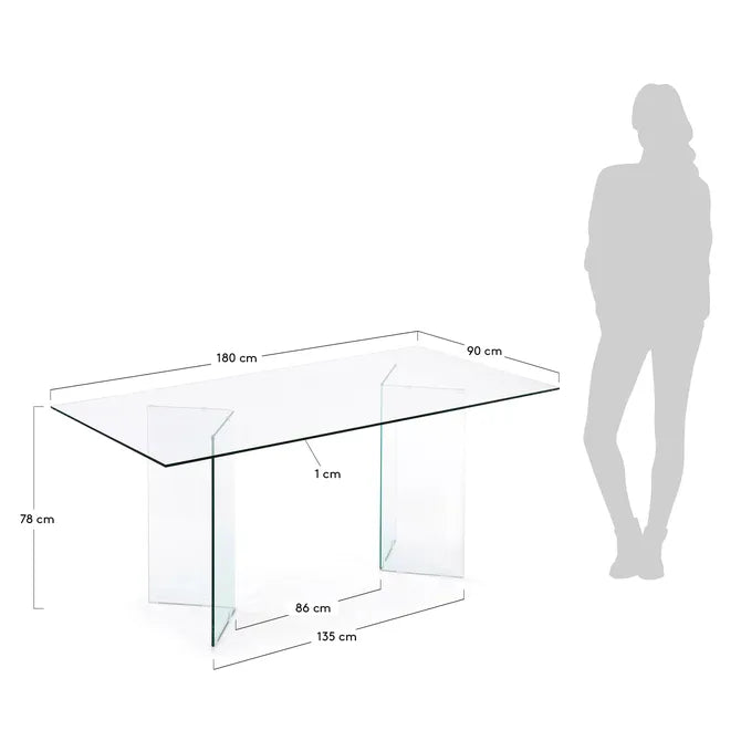
                  
                    PADIA - Glastisch aus getempertem Glas
                  
                
