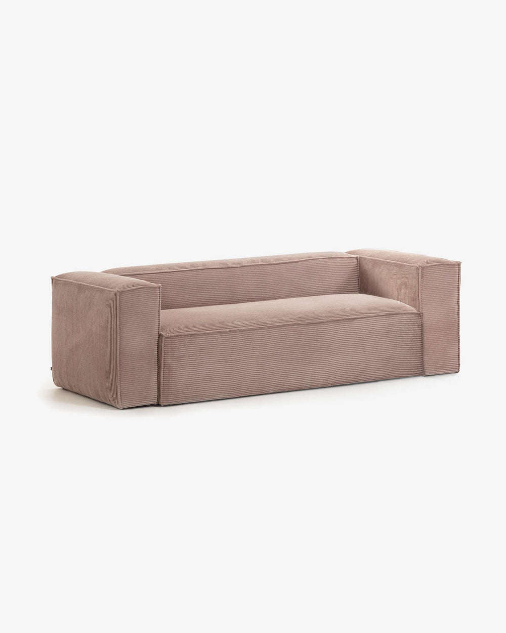 KORDSCHI - 2-Sitzer Sofa mit altrosa Kord