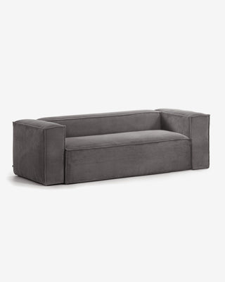KORDSCHI - 2-Sitzer Sofa mit grauem Kord