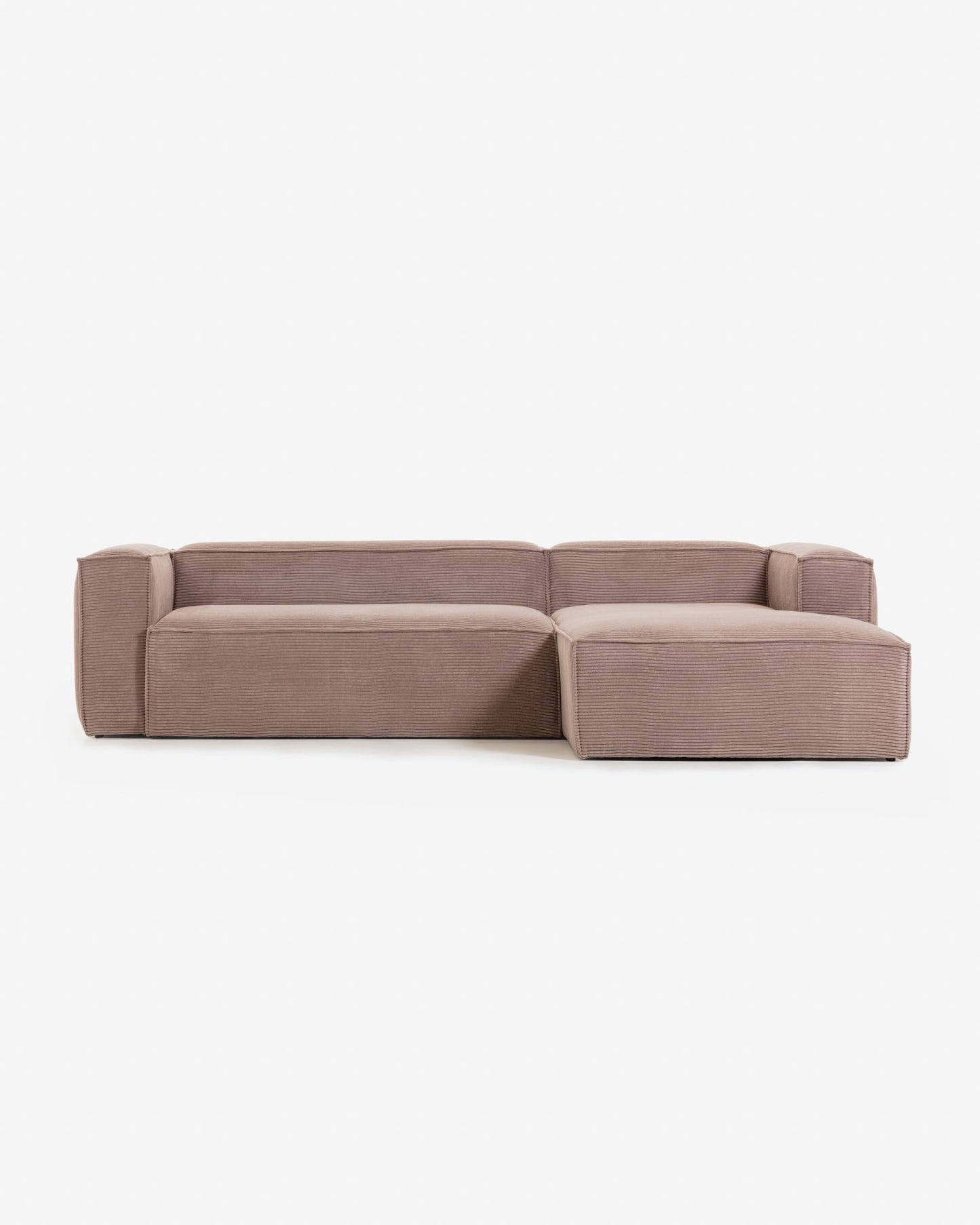 
                  
                    KORDSCHI - 3-Sitzer Sofa mit altrosa Kord und Chaiselongue
                  
                