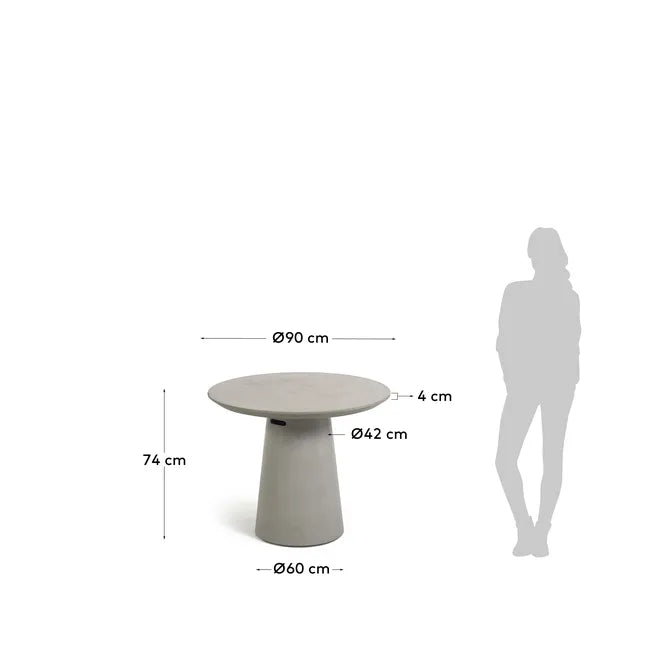 
                  
                    BENNY - runder Outdoor Tisch aus Zement Ø 90cm
                  
                