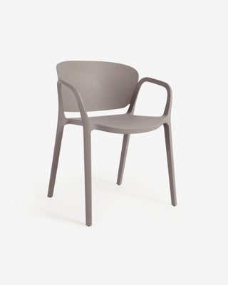 PABLO - Stuhl aus recyceltem Kunststoff Schlamm