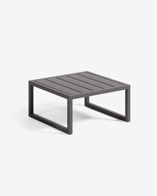 SUMMER - Beistelltisch 100% outdoor aus Aluminium schwarz 60 x 60 cm