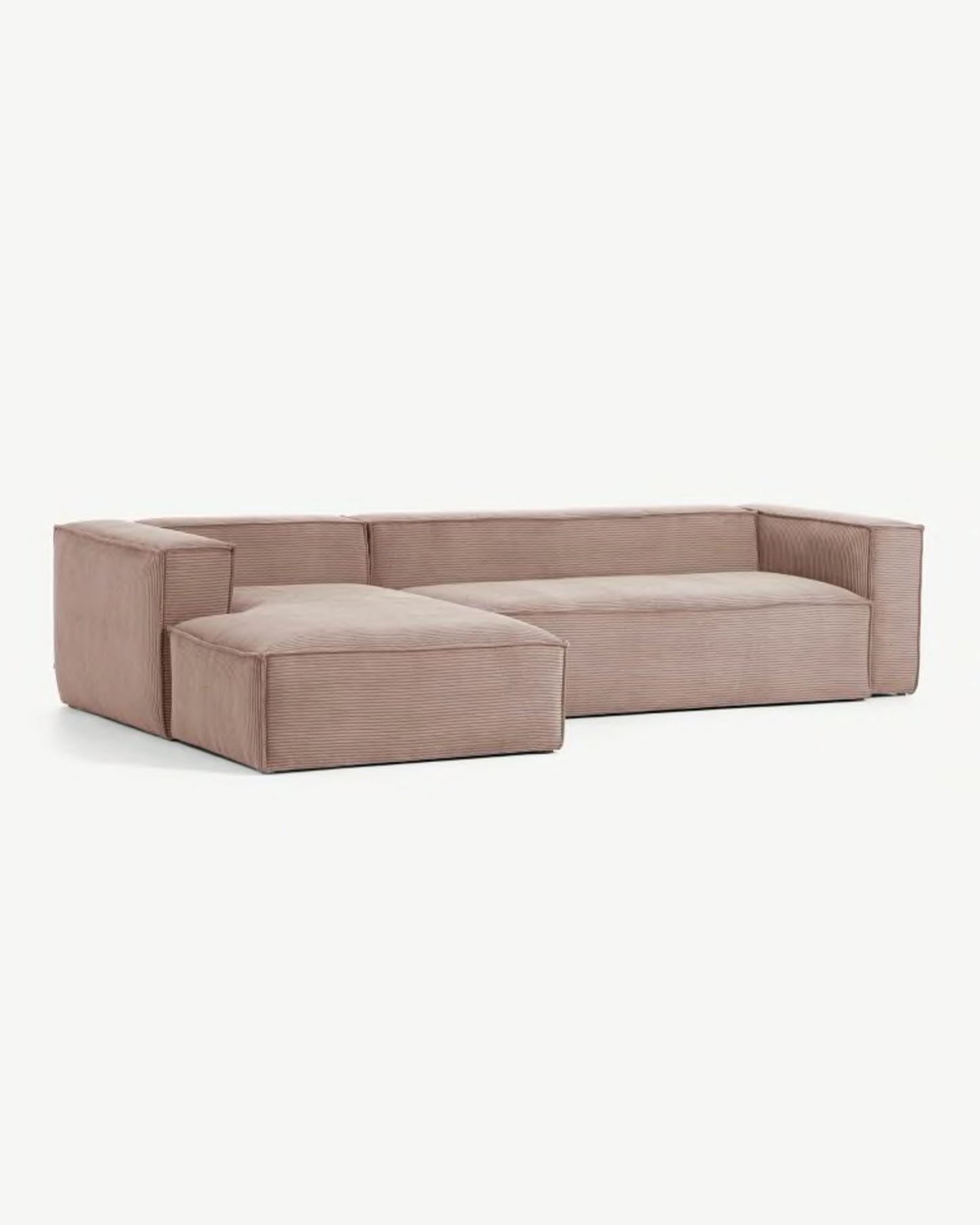 
                  
                    KORDSCHI - 4-Sitzer Sofa mit altrosa Kord und Chaiselongue
                  
                